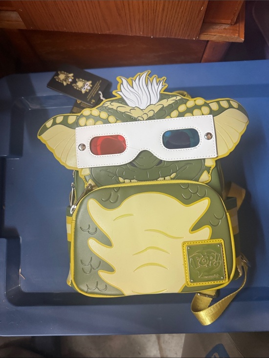 Funko Handbags - Funko Green and Yellow Creature Mini Backpack with 3D Mask